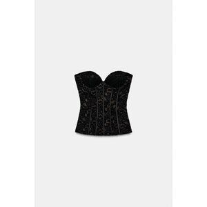 ZARA VELVET LACE CORSET